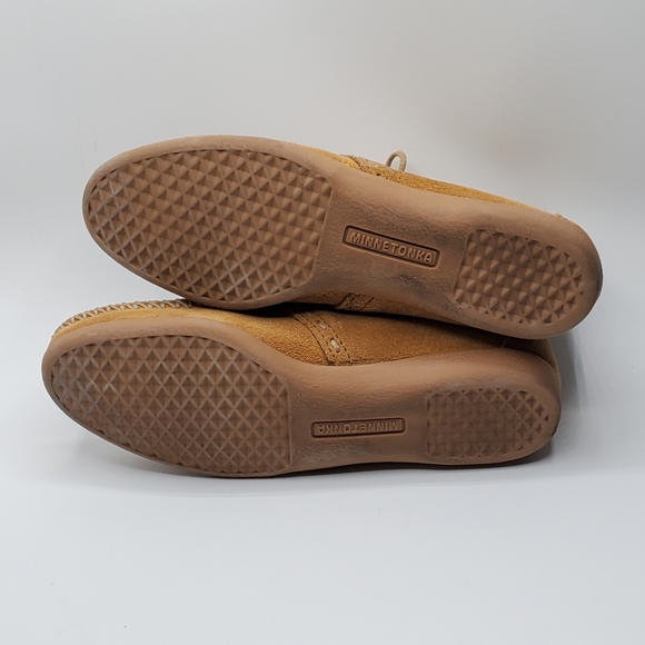 Minnetonka suede leather lace up moccasin size 5 - Picture 7 of 14